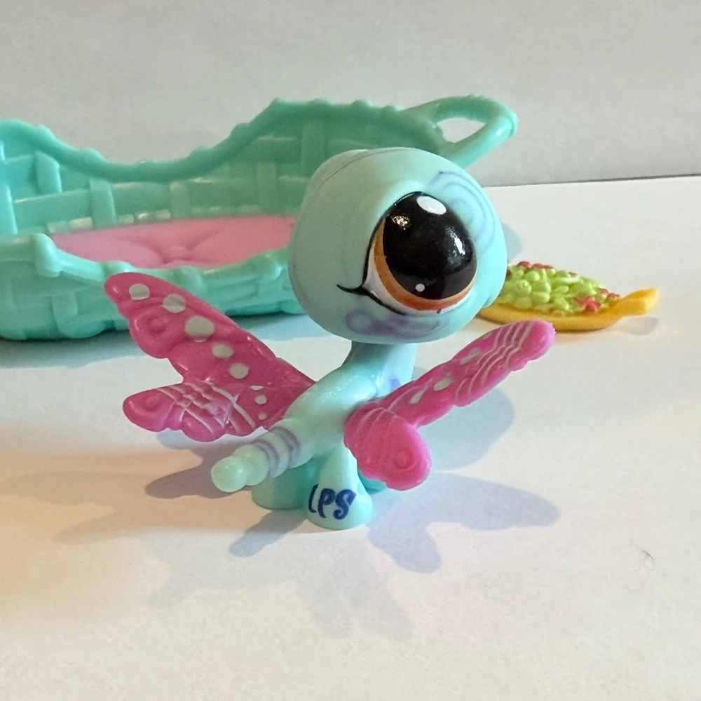 Littlest Pet Shop LPS 1232 Dragonfly Postcard Pets ~AUTHENTIC - Picture 2 of 3